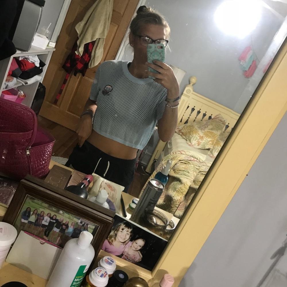 Mesh crop top
